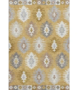 Addison Mayfield Gold AMF983 - 8ft. Round Rug
