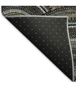 Addison Mayfield Black AMF984 - 8ft. Round Rug