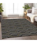 Addison Mayfield Black AMF984 2ft. 3in. x 7ft. 6in. Rect. Rug