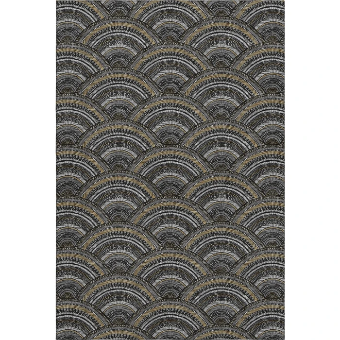 Addison Mayfield Black AMF984 2ft. 3in. x 7ft. 6in. Rect. Rug