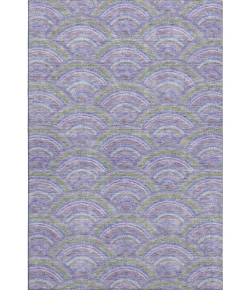 Addison Mayfield Purple AMF984 - 8ft. Round Rug