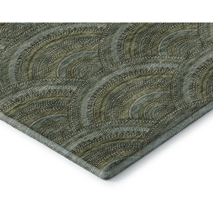 Addison Mayfield Green AMF984 2ft. 3in. x 7ft. 6in. Rect. Rug