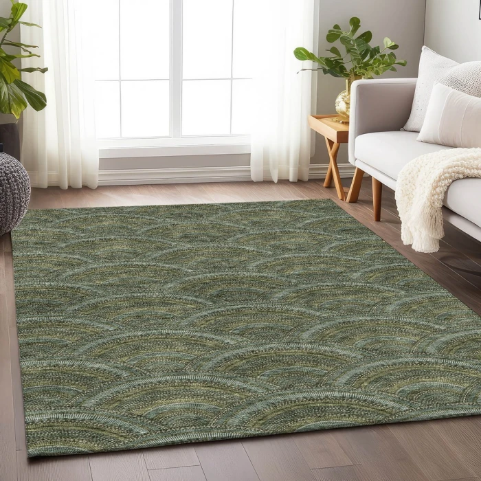 Addison Mayfield Green AMF984 2ft. 3in. x 7ft. 6in. Rect. Rug