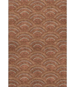 Addison Mayfield Orange AMF984 - 8ft. Round Rug