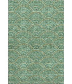 Addison Mayfield Green AMF984 - 8ft. Round Rug