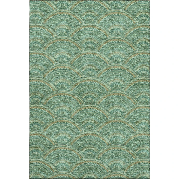 Addison Mayfield Green AMF984 - 8ft. Round Rug