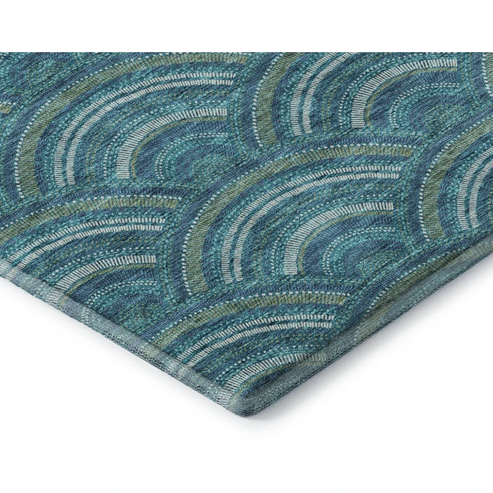Addison Mayfield Teal AMF984 2ft. 3in. x 7ft. 6in. Rect. Rug