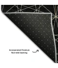 Addison Mayfield Black AMF987 2ft. 3in. x 7ft. 6in. Rect. Rug