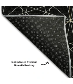Addison Mayfield Black AMF987 2ft. 3in. x 7ft. 6in. Rect. Rug