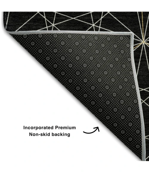 Addison Mayfield Black AMF987 2ft. 3in. x 7ft. 6in. Rect. Rug