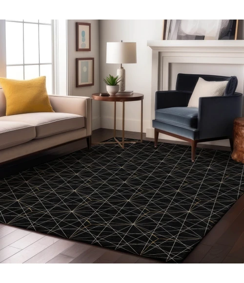 Addison Mayfield Black AMF987 2ft. 3in. x 7ft. 6in. Rect. Rug