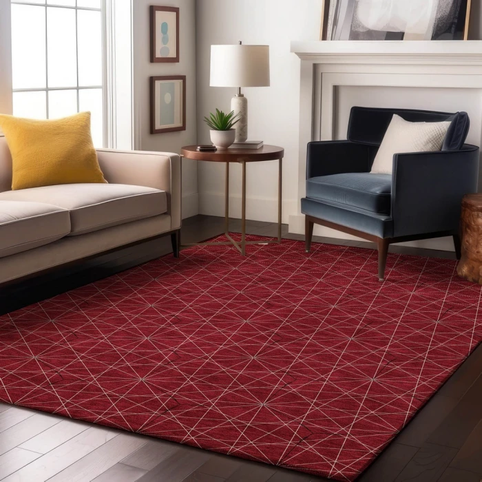 Addison Mayfield Red AMF987 8ft. x 10ft. Rect. Rug