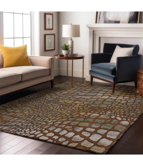 Addison Mayfield Orange AMF988 2ft. 3in. x 7ft. 6in. Rect. Rug