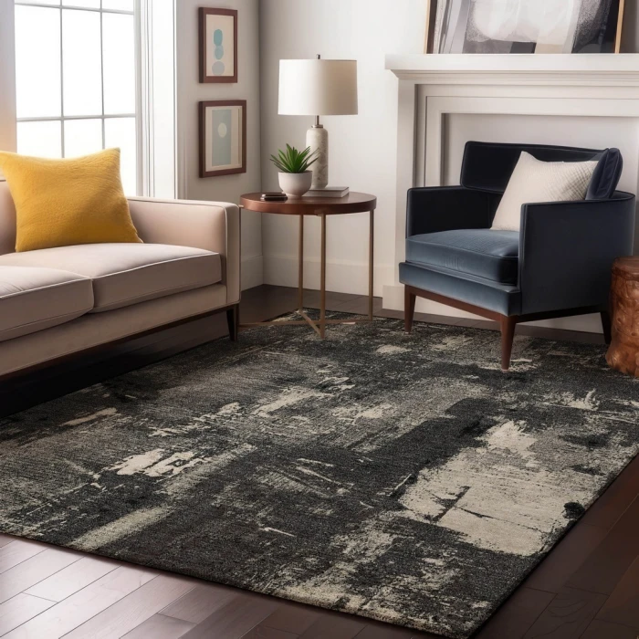 Addison Mayfield Black AMF989 2ft. 3in. x 7ft. 6in. Rect. Rug
