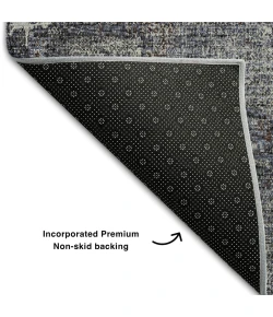 Addison Mayfield Gray AMF989 - 8ft. Round Rug