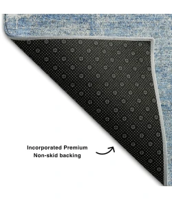 Addison Mayfield Blue AMF989 - 8ft. Round Rug