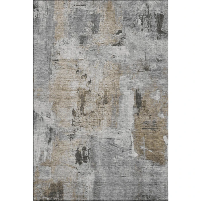 Addison Mayfield Gray AMF989 - 8ft. Round Rug