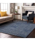 Addison Mayfield Blue AMF990 - 8ft. Round Rug