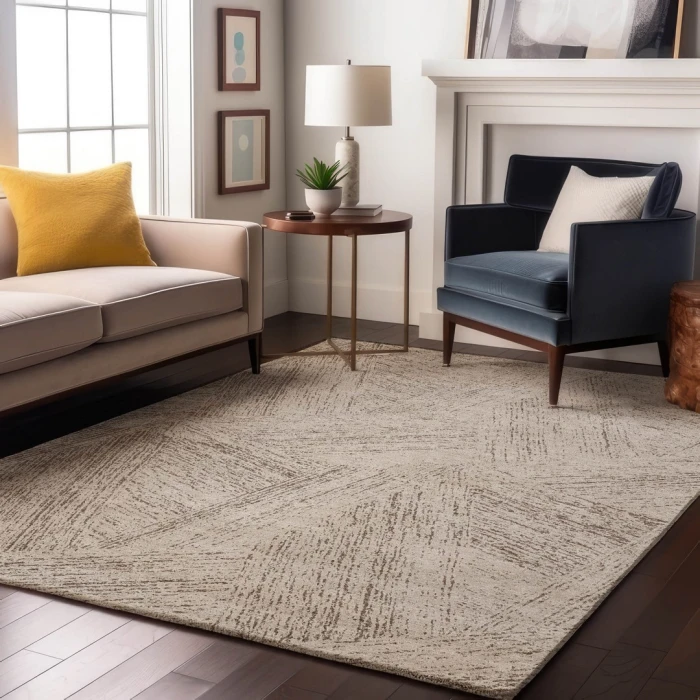 Addison Mayfield Brown AMF991 - 8ft. Round Rug