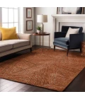 Addison Mayfield Orange AMF991 - 8ft. Round Rug