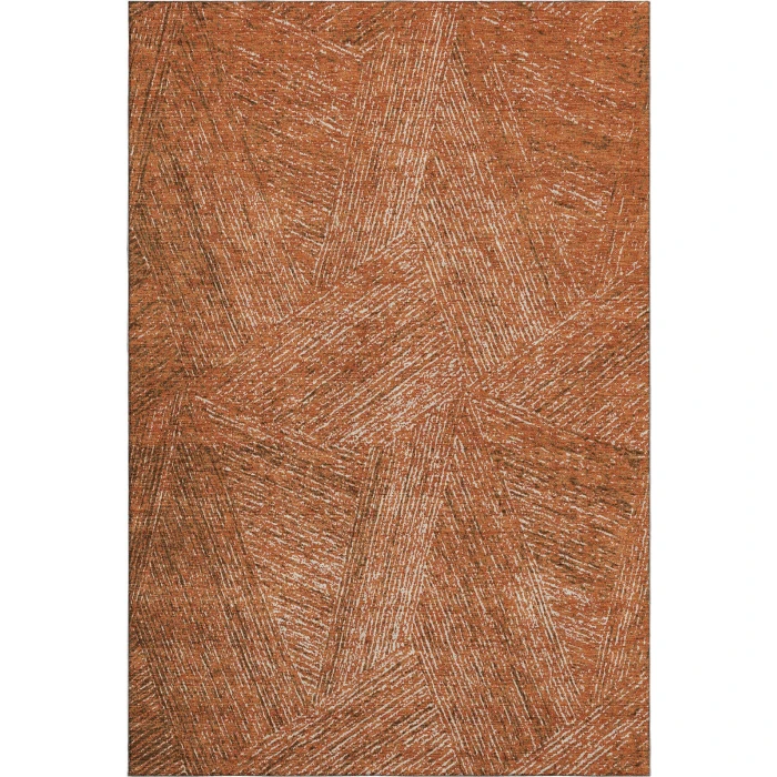 Addison Mayfield Orange AMF991 - 8ft. Round Rug