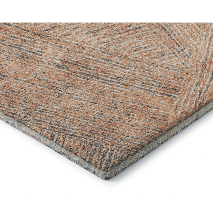 Addison Mayfield Orange AMF991 - 8ft. Round Rug