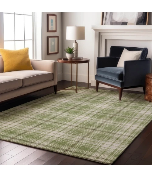 Addison Mayfield Green AMF993 - 8ft. Round Rug