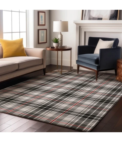 Addison Mayfield Black AMF993 - 8ft. Round Rug