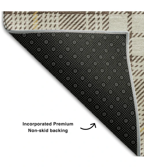 Addison Mayfield Brown AMF993 - 8ft. Round Rug