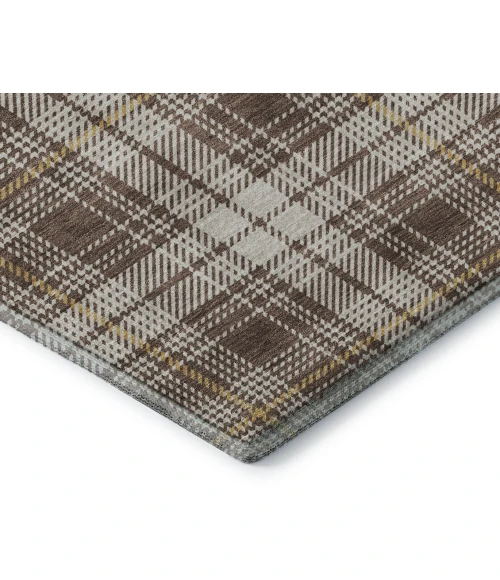 Addison Mayfield Brown AMF993 - 8ft. Round Rug