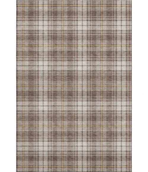 Addison Mayfield Brown AMF993 - 8ft. Round Rug