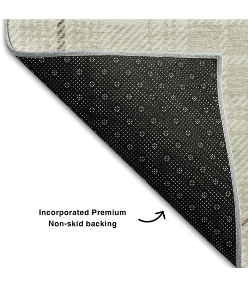 Addison Mayfield Ivory AMF993 - 8ft. Round Rug