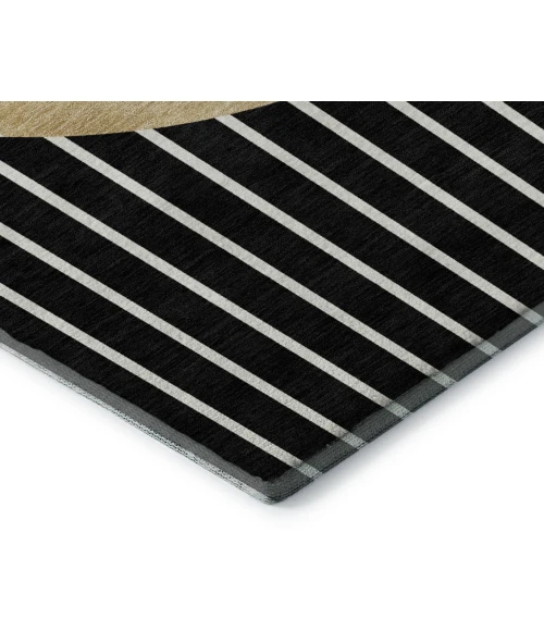 Addison Mayfield Black AMF994 - 8ft. Round Rug