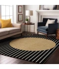 Addison Mayfield Black AMF994 - 8ft. Round Rug