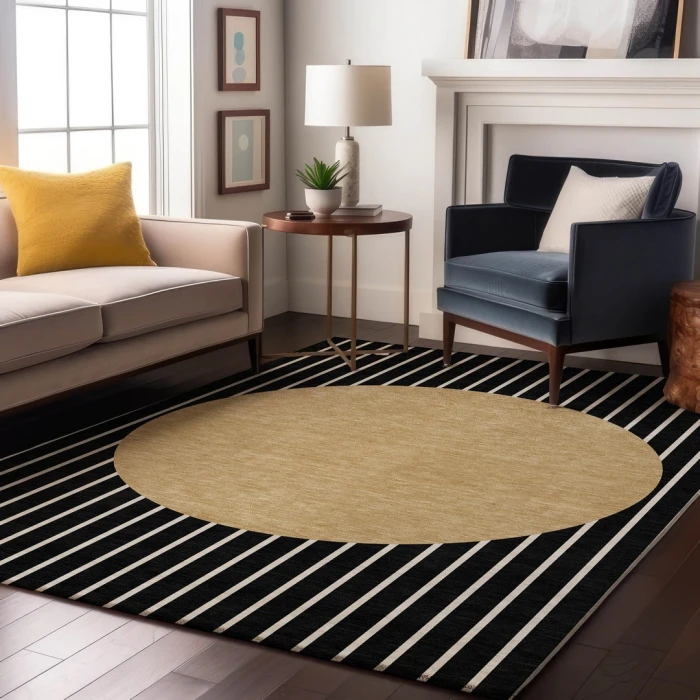 Addison Mayfield Black AMF994 2ft. 3in. x 7ft. 6in. Rect. Rug