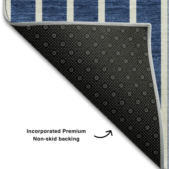 Addison Mayfield Blue AMF994 - 8ft. Round Rug
