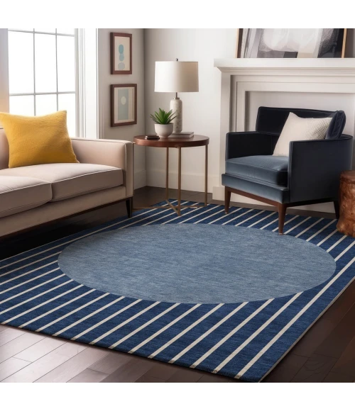Addison Mayfield Blue AMF994 2ft. 3in. x 7ft. 6in. Rect. Rug