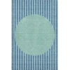 Addison Mayfield Teal AMF994 - 8ft. Round Rug
