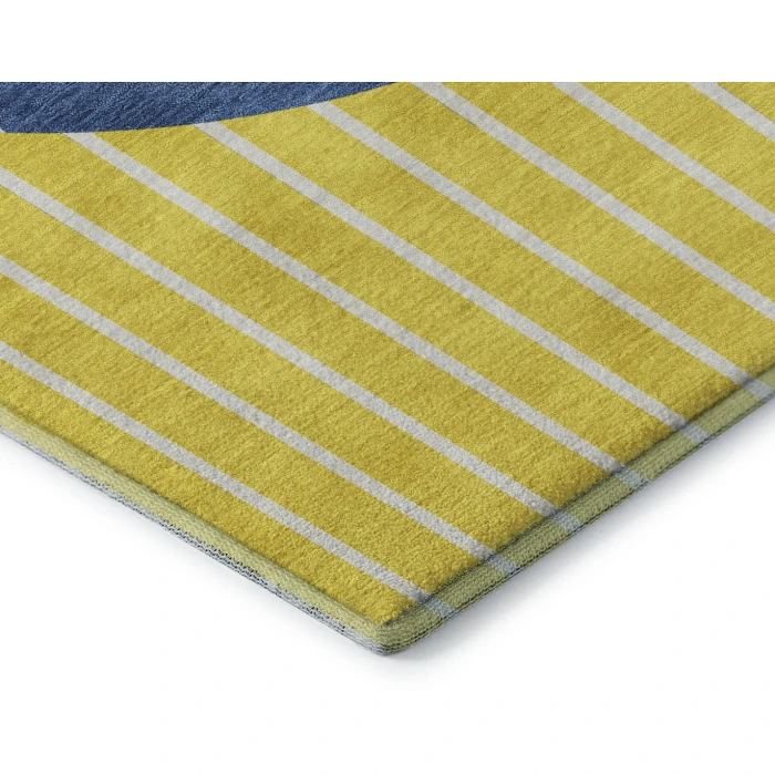 Addison Mayfield Gold AMF994 - 8ft. Round Rug