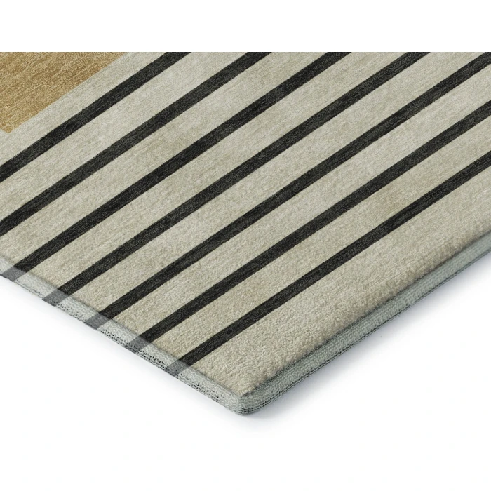 Addison Mayfield Gold AMF995 - 8ft. Round Rug