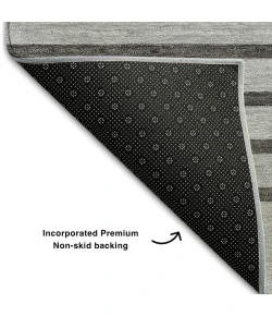 Addison Mayfield Gray AMF995 - 8ft. Round Rug