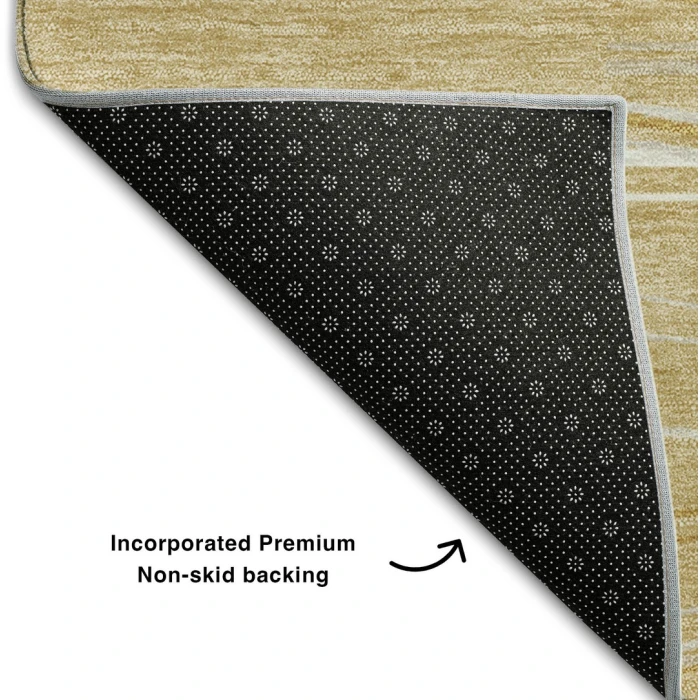 Addison Mayfield Gold AMF996 - 8ft. Round Rug