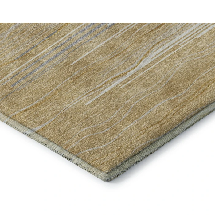 Addison Mayfield Gold AMF996 - 8ft. Round Rug