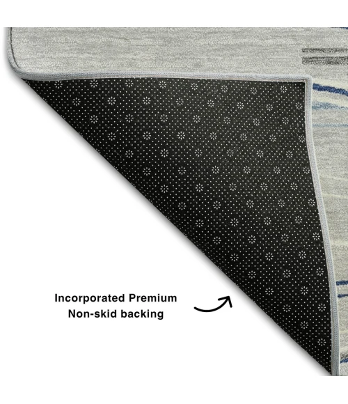 Addison Mayfield Gray AMF996 - 8ft. Round Rug
