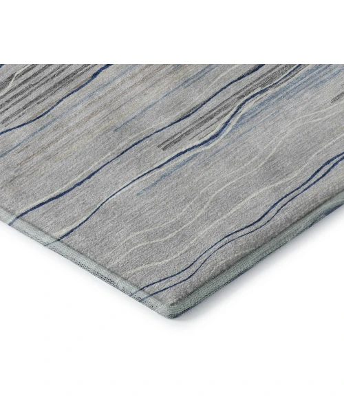 Addison Mayfield Gray AMF996 - 8ft. Round Rug