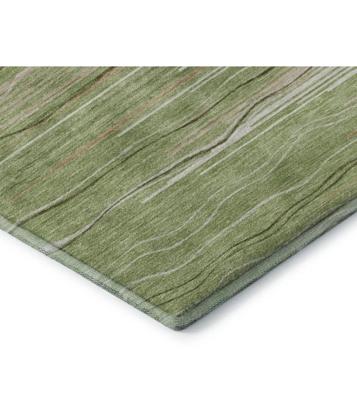 Addison Mayfield Green AMF996 - 8ft. Round Rug