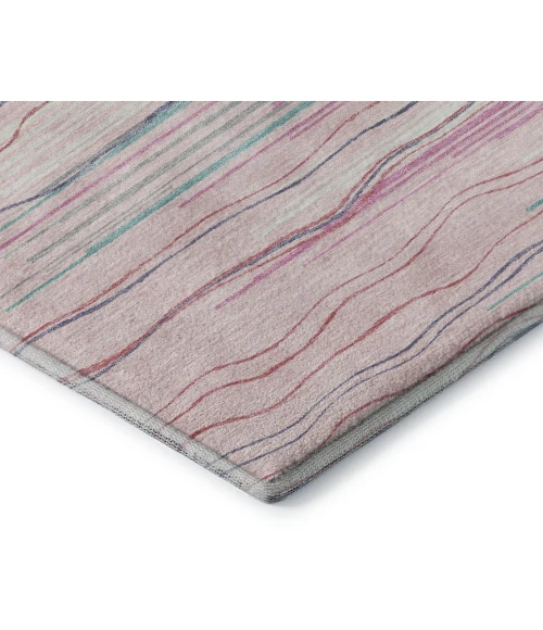 Addison Mayfield Pink AMF996 - 8ft. Round Rug
