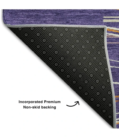 Addison Mayfield Purple AMF996 - 8ft. Round Rug