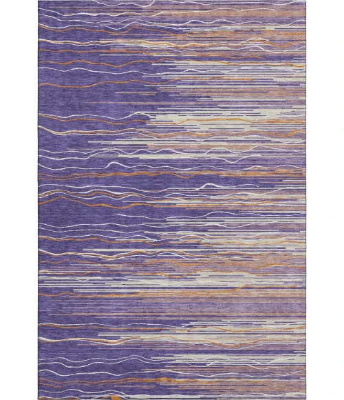 Addison Mayfield Purple AMF996 - 8ft. Round Rug