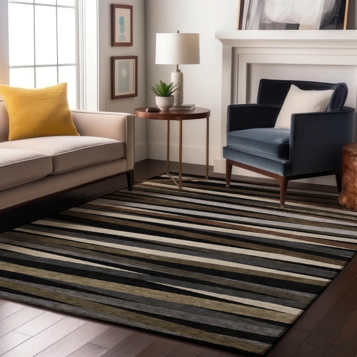 Addison Mayfield Black AMF997 2ft. 3in. x 7ft. 6in. Rect. Rug